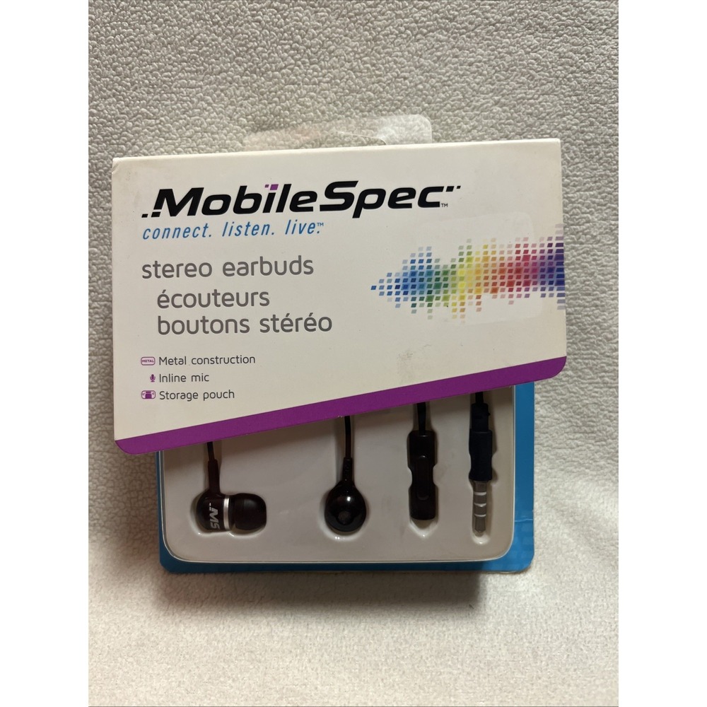 Mobilespec 2021 MBS10121 Stereo Earbuds‎ Black